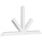 Ekena Millwork Saratoga Architectural Grade PVC Gable Bracket, 108"W x 54"H x 6"D x 6"F, 12/12 Pitch GBP108X54X0606SAR00 - alternate 1